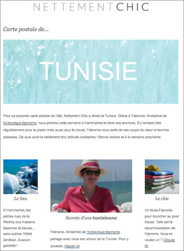 Carte postale de Tunisie