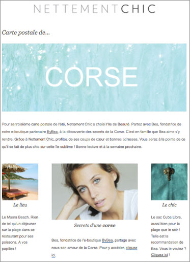 Carte postale de Corse